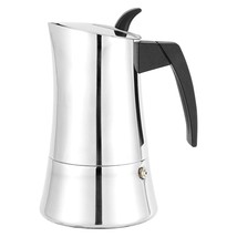 CUISINOX Capri Stainless Steel Induction Moka Pot Espresso Coffee Maker, 4-Cup - $47.99