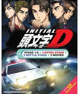 Initial D Stage 1-6 +3 Battle Stage + 3 Extra Stage + 3 Movies DVD (Eng ... - £50.05 GBP
