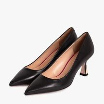 The Brunello Black Leather Pump Women Shoe image 2
