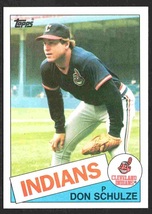 Cleveland Indians Don Schulze RC Rookie Card 1985 Topps #93 nr mt  - £0.39 GBP