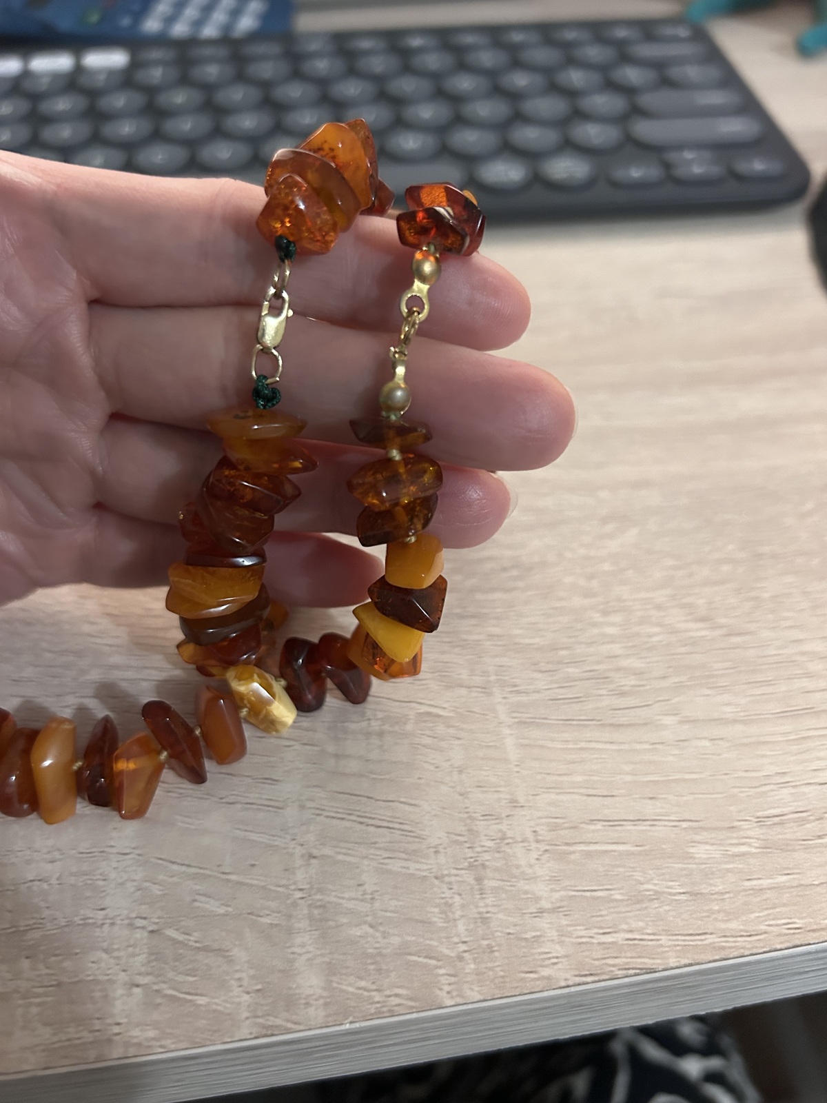 Vintage Authentic Amber Necklace and Bracelet Set - AS IS Item image 5