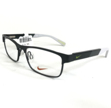 Nike Kids Eyeglasses Frames 5574 015 Black Gray Rectangular Full Rim 47-... - £34.39 GBP