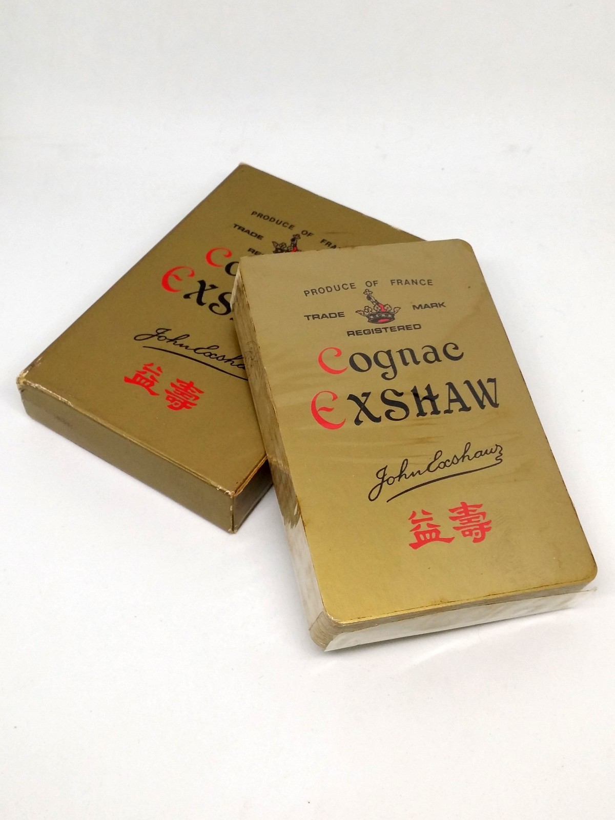 Primary image for 70s John EXSHAW Cognac Playing Cards (Logo) - Hong Kong Edition Sealed