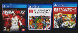 4 Games NBA 2K17 &amp; ATARI Flashback Classics Vol.1 &amp; 2 &amp; Minecraft !!! - £133.89 GBP