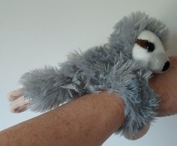 Wild Republic Plush Gray Sloth Wrist Hugger Soft Fuzzy Stuffed Animal 8&quot; - £7.59 GBP