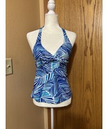 Ladies Chaps halter style tankini size 6 NWT - $449.68 MXN