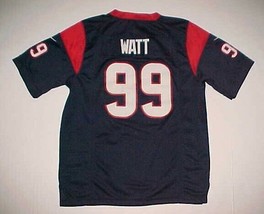 $20 JJ WATT #99 Houston Texans 2002-2012 NFL AFC Boys Navy Blue Captain Jersey S - £22.99 GBP