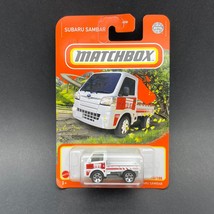 Matchbox Subaru Sambar Pickup Truck Hauler White Diecast 1/64 Scale #43/100 - £7.59 GBP
