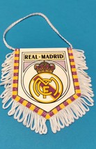 Real Madrid 1980s soccer football handmade pennant vintage wonderful colours - £11.74 GBP