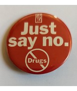 SF Just Say No. Drugs vintage 1980 1-1/2&quot; Pinback - £7.01 GBP