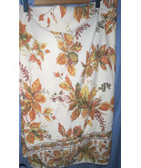 April Cornell Floral Tablecloth 54&quot; X 77” Thanksgiving Autumn Fall Theme - $29.23