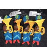 Target Wondershop Christmas Ornament Tuba Player Felt Wood Face 2021 Lot... - $32.05 CAD