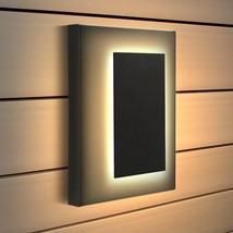 Hallway Wall Light Fixture Modern Sconce Black LED Interior Aluminum Exterior - £51.08 GBP