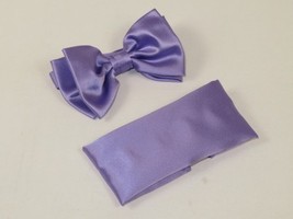 Men's satin Silky Bow Tie Hankie by J.Valintin Collection 10027 Lavender image 2