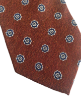 Bocara Tie 60&quot; Long Tall Man Tan Brown Floral Silk Blend Paisley Wedding... - $33.44