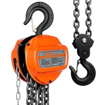 VEVOR Hand Chain Hoist, 3 Ton 6600 lbs Capacity 10 FT Come Along, G80 Ga... - $146.29