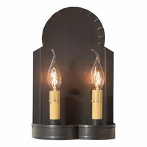 Hanover Double Wall Sconce in Kettle Black Tin image 2