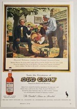 1959 Print Ad Old Crow Kentucky Bourbon Whiskey Daniel Webster &amp; James Crow - $11.68