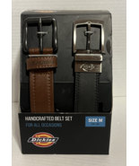 Dickies Men&#39;s Leather Belts Brown &amp; Black Size 34-36 Medium - $51.22 CAD