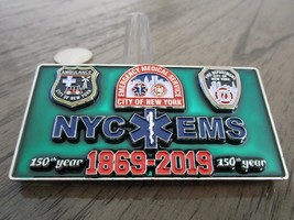 New York City First Responders NYC EMS FDNY EMT 150 Anniversary Challeng... - £19.45 GBP