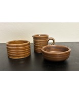 Vtg Hall Ringware Ramekin, Creamer &amp; Sugar - $471.90 MXN