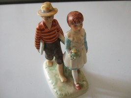 GOEBEL NORMAN ROCKWELL &quot;FIRST LOVE&quot; PORCELAIN FIGURE ~ ROCK 215 ~ 1963 - £38.23 GBP