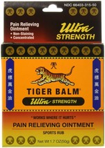 Tiger Balm Sport Rub Pain Relieving Ointment, Ultra Strength 1.70 oz - £15.97 GBP