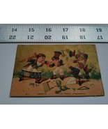 Home Treasure Trading Card Greeting Musician Boys Fighting Gredin Public... - €8,20 EUR