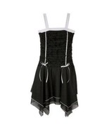 Girls Dress Holiday Party Black Sleeveless Iz Byer Sharkbite Hem Ruched-... - £23.39 GBP