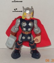 2012 Hasbro Playskool Heroes Marvel Super Hero Adventures Thor 4&quot; Action Figure - £7.69 GBP