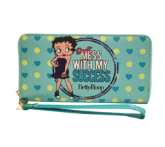 Betty Boop wallet zipper closure credit card slots wristlet Don’t mess s... - $452.25 MXN