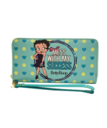 Betty Boop wallet zipper closure credit card slots wristlet Don’t mess s... - $452.25 MXN