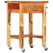  Kitchen Trolley 21.7"x21.7"x35" Solid Wood Acacia - $5,225.64 MXN
