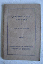 1930s Era Booklet Q&amp;A Brotherhood of Locomotive Firemen - £17.11 GBP