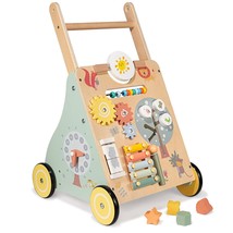 Wooden Baby Walker, Multiple Learning Activities Center Develops Motor S... - £87.47 GBP