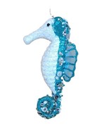 December Diamonds 79-81139 Glitter Beaded Sequin Styrofoam Seahorse 7&quot; O... - $18.66