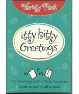 Hallmark Itty Bitty Greetings 10 tiny Greeting Cards &amp; sTiCkY Envelopes ... - €18,75 EUR