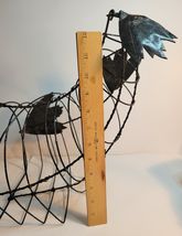 Cornucopia With Leaves Ornamental Made of Wire 13" Tall image 6