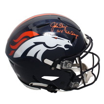 John Elway Autographed &quot;2x SB Champs&quot; Broncos SpeedFlex Authentic Helmet Beckett - £1,058.04 GBP