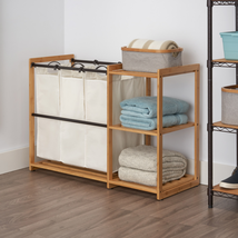 LAUNDRY HAMPER ROOM AREA ORGANIZATION STATION CLOTHES CLOTH STORAGE SORT... - $128.99