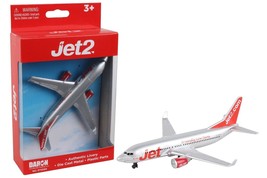 6 Inch Boeing 737 Jet2.com Jet2 Airlines 1/220 Scale Diecast Airplane Model - £15.28 GBP