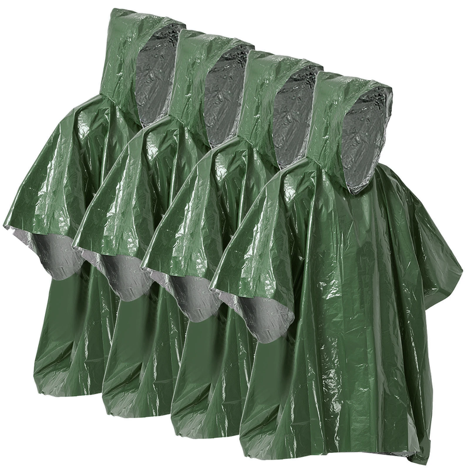 4 Pack Thermal Blanket Poncho Emergency Rain Poncho Weather Proof Outdoor - £15.22 GBP+