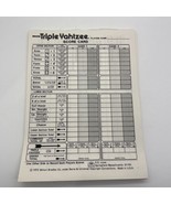 Loose Triple Yahtzee 50+ Score Cards/Pads Unused Vintage 1972 Milton Bra... - £8.67 GBP