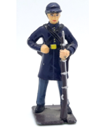 Americana Civil War Union  Infantryman Hand Painted Metal Toy Soldier Fi... - £10.40 GBP