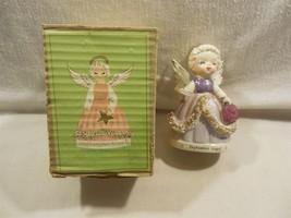 Vtg Fine A Quality Japan Ceramic September Birthday Angel Girl Figurine w/Box 5&quot; - £19.94 GBP