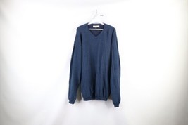 Vintage Tommy Bahama Mens Size XL Rayon Blend Knit V-Neck Sweater Blue - £35.19 GBP