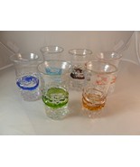 Ryukyu? Rock? Pebble? Glass Drinking Glasses 4.5&quot; tall Set of 6 multi co... - $61.33 CAD