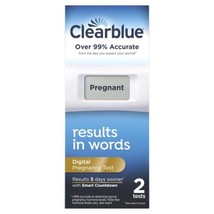 Clearblue Digital Pregnancy Test with Smart Countdown, 2 Count - $17.99