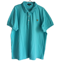 Lyle and Scott Vintage Mens Bright Light Blue Polo Shirt Chest Logo size... - $32.38