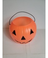 Vintage Halloween Candy Bucket Mold General Mold Plastics Jack O Lantern... - £20.81 GBP